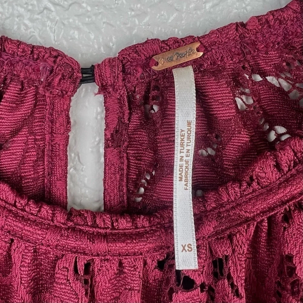 Free People Olivia Lace Tee